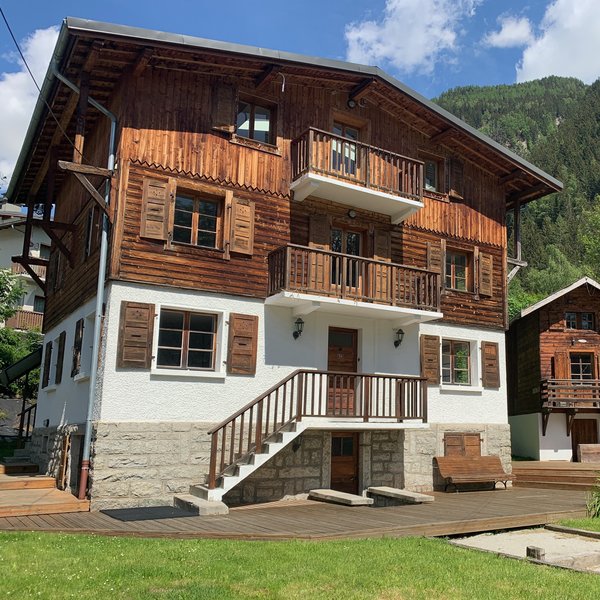 The Castle chalet in the centre of Chamonix. It can accommodate groups of up to 20 guests with 10 bedrooms and 9 bathrooms.