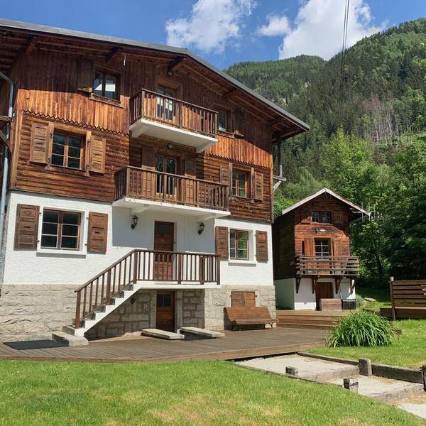 Set in private grounds in the heart of Chamonix